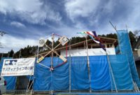 【雄勝湾を望む・三代目の家】（石巻市雄勝町）